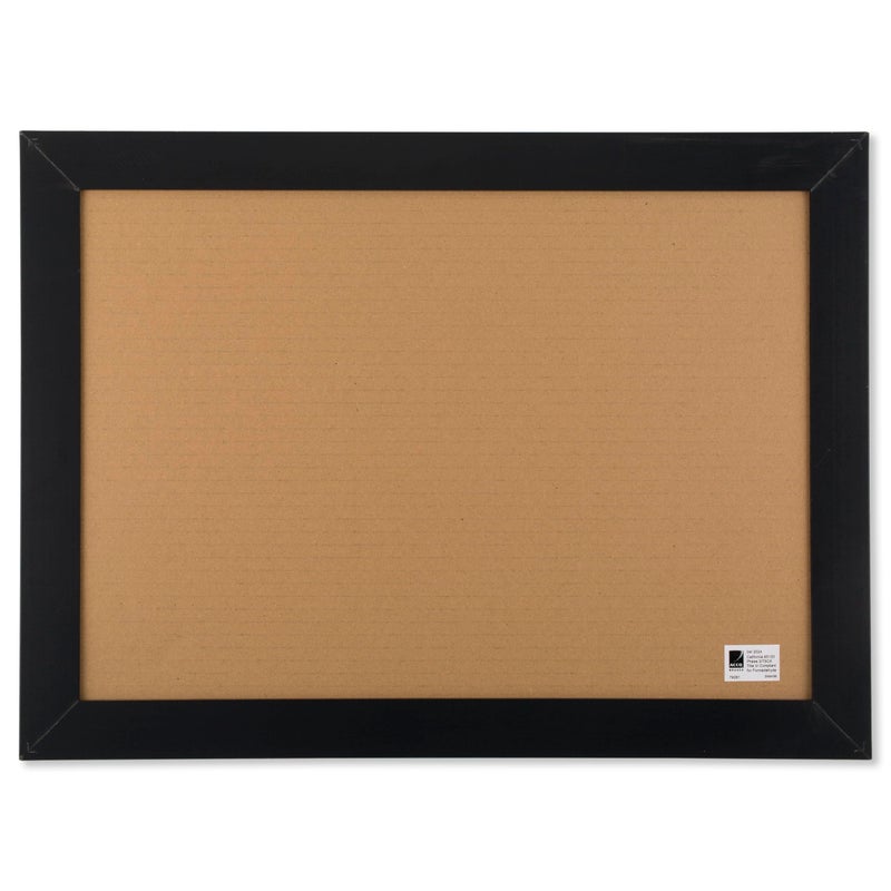 Quartet لوحة إعلانات من الفلين من كوارتيه، 17" × 23"، لوحة فلين مؤطرة، إطار أسود، لوحة دبابيس زخرفية معلقة، مثالية لمكتبك وزينة المنزل، لوحة رسائل التعليم المنزلي أو لوحة الرؤية (79281) - Image 5